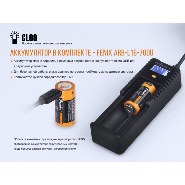 Ліхтар кемпінговий Fenix CL09 Grey (CL09gr)