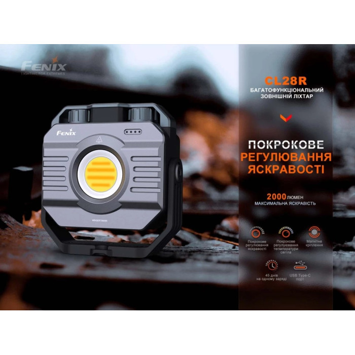 Фонарь многофункциональный с функцией Powerbank (10 000 mAh) Fenix CL28R (CL28R)