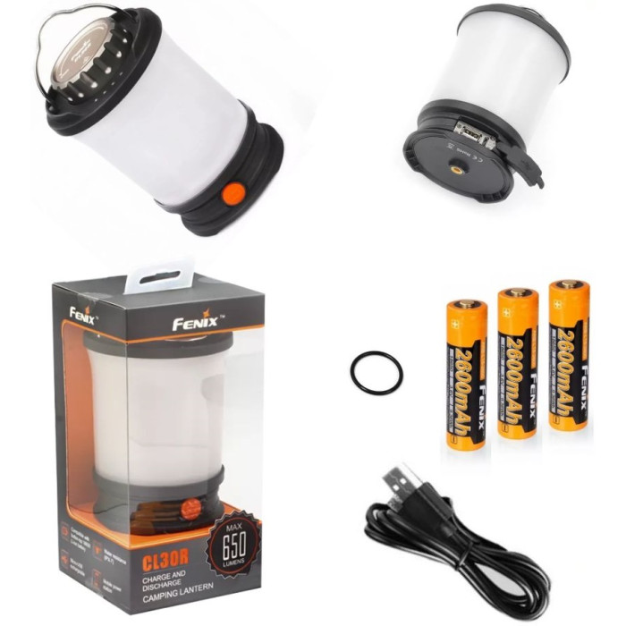 Ліхтар кемпінговий Fenix CL30R Black (CL30R)