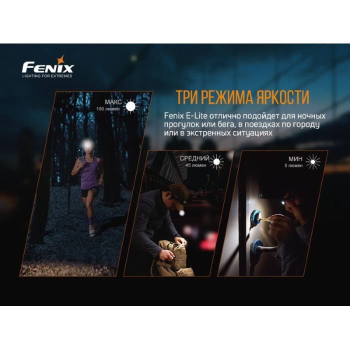 Ліхтар ручний Fenix E-LITE - MATCH CA18, EVERLIGHT 2835 (E-LITE)