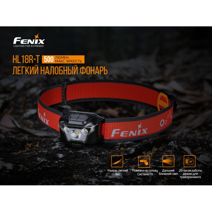 Налобний ліхтар Fenix HL18R-T - CREE XP-G3 S3, EVERLIGHT 2835 (HL18RT)