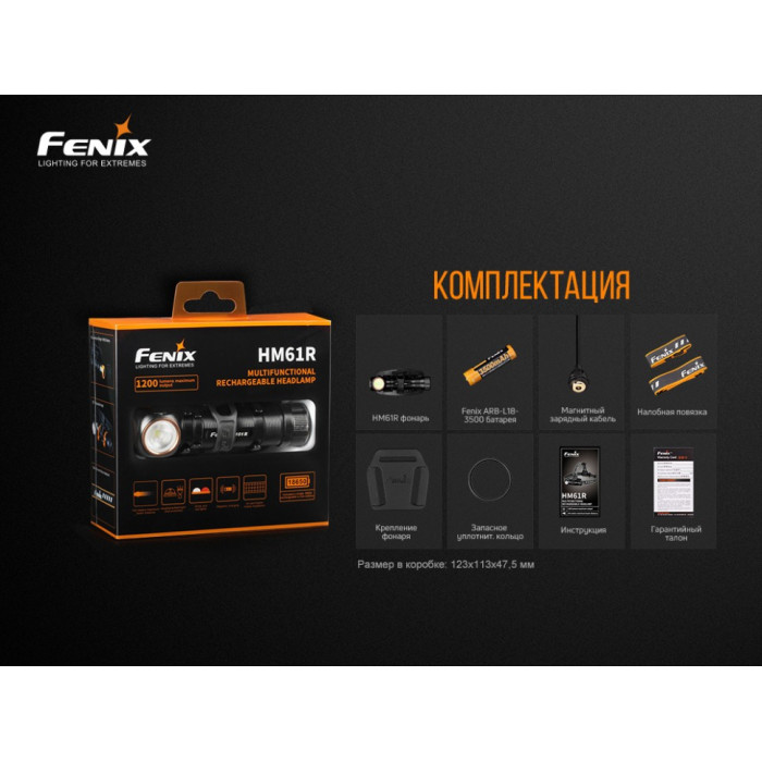 Мультиліхтар Fenix HM61R - LUMINUS SST40 (HM61R)