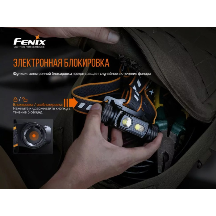 Налобный фонарь Fenix HM70R - LUMINUS SST40, ANSI 1600 lm, 21700 (HM70R)