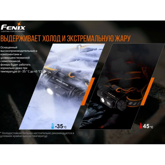 Налобный фонарь Fenix HM70R - LUMINUS SST40, ANSI 1600 lm, 21700 (HM70R)