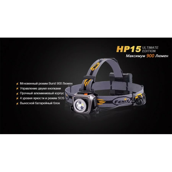 Налобний ліхтар Fenix HP15UE - Cree XM-L2 (U2) (HP15UE)