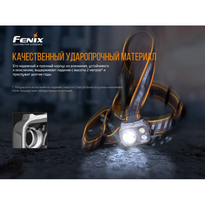 Налобный фонарь Fenix HP25R V2.0 - LUMINUS SST40, ANSI 2000 lm (HP25RV20)