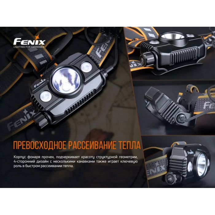Налобний ліхтар Fenix HP30R V2.0 - XHP50+XP-G3 S4, ANSI 3000 lm, 21700 (HP30RV20)
