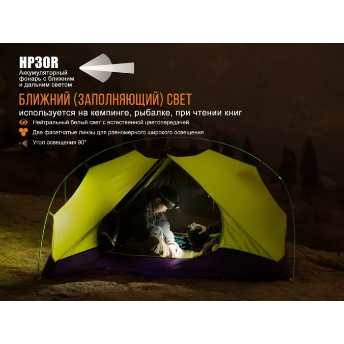 Налобний ліхтар Fenix HP30R Black - Cree XM-L2, XP-G2 (R5) (HP30Rblack)