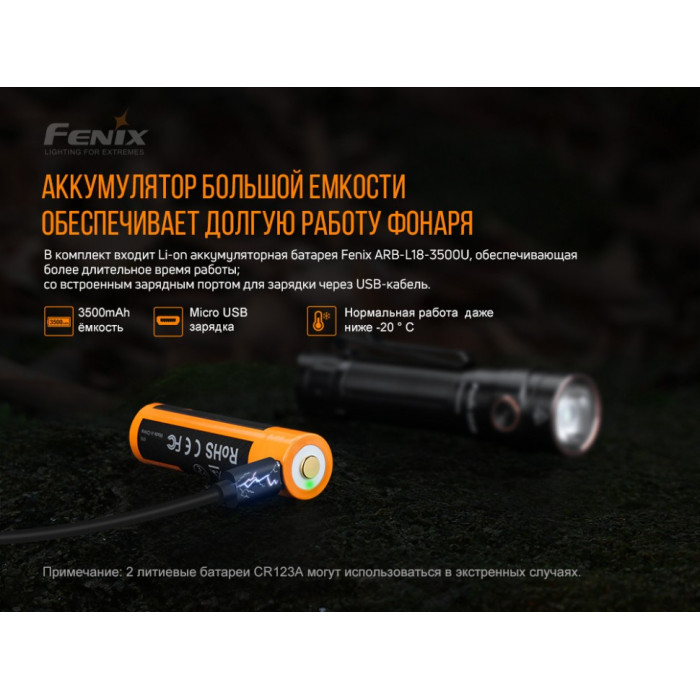 Ліхтар ручний Fenix LD30bi - LUMINUS SST40 LED (LD30bi)