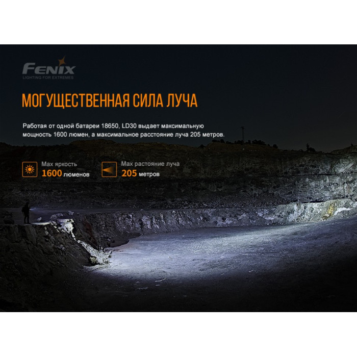Ліхтар ручний Fenix LD30bi - LUMINUS SST40 LED (LD30bi)