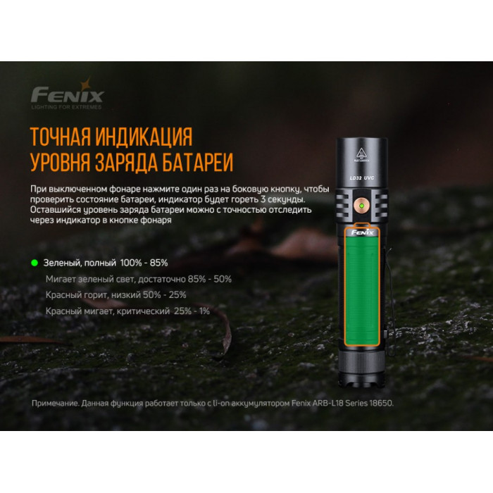 Ліхтар ручний Fenix LD32 - UVC Cree XHP 35 HI (LD32UVC)