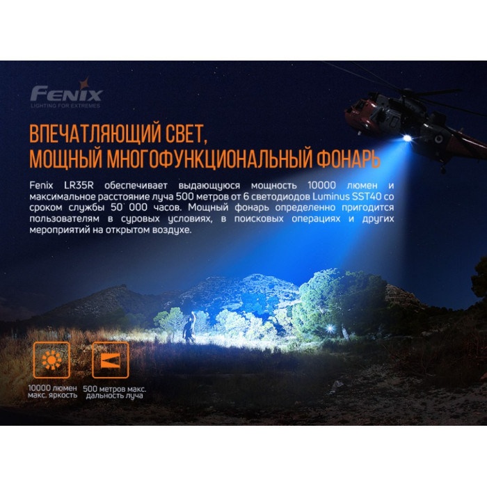 Фонарь ручной Fenix LR35R (LR35R)