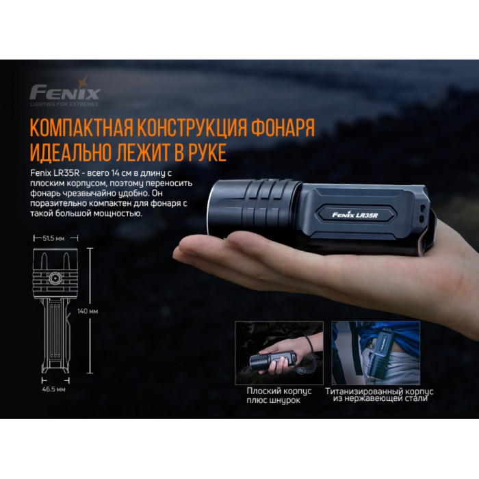 Фонарь ручной Fenix LR35R (LR35R)