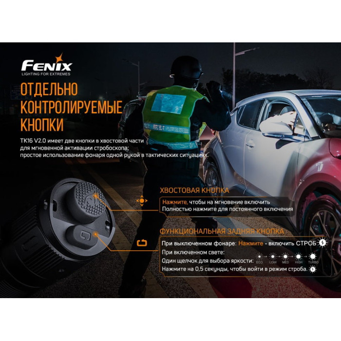 Ліхтар ручний Fenix TK16 V2.0 Tropical Green (TK16V20TGR)