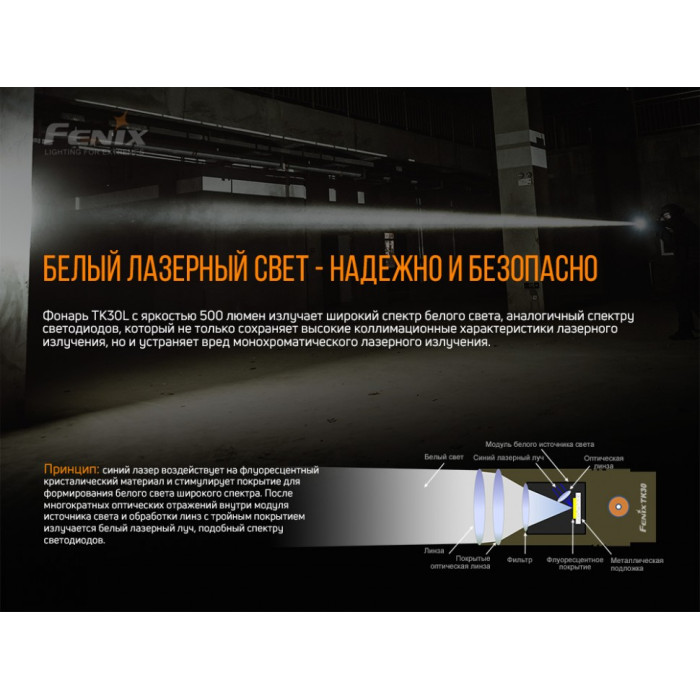 Фонарь ручной лазерный Fenix TK30 Jedi Laser (TK30L)