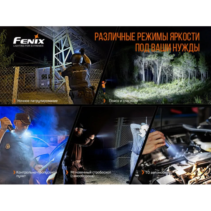 Фонарь ручной Fenix TK35UE V2.0 3 х LUMINUS SST40, ANSI 5000 lm, 18650 (TK35UEV20)