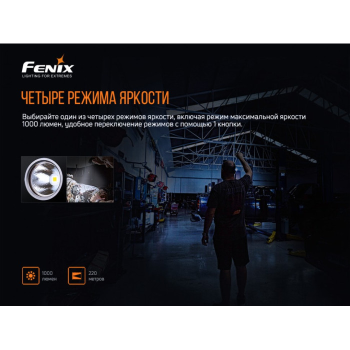 Фонарь ручной Fenix WT25R - XP-L HI, ANSI 1000 lm, 18650 (WT25R)
