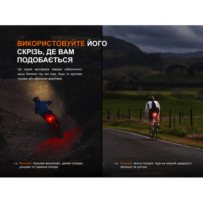 Велофара задня Fenix BC06R (BC06R)