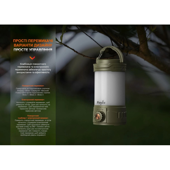 Фонарь кемпинговый Fenix CL26R Pro Green (CL26RPROGR)