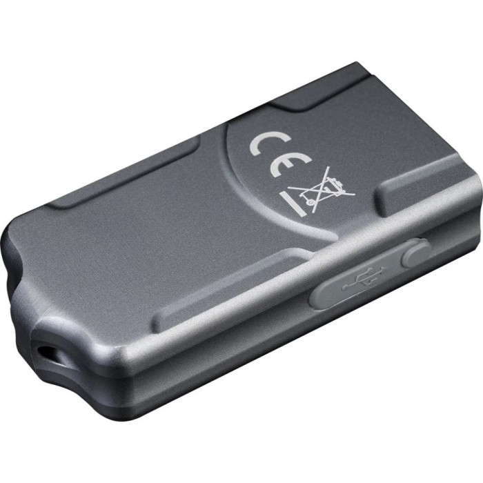 Фонарь наключный Fenix E03R V2.0 Grey (E03RV20GR)