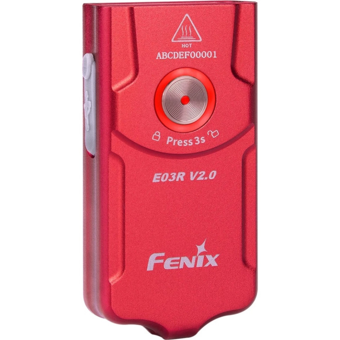 Ліхтар наключний Fenix E03R V2.0 Red (E03RV20RED)