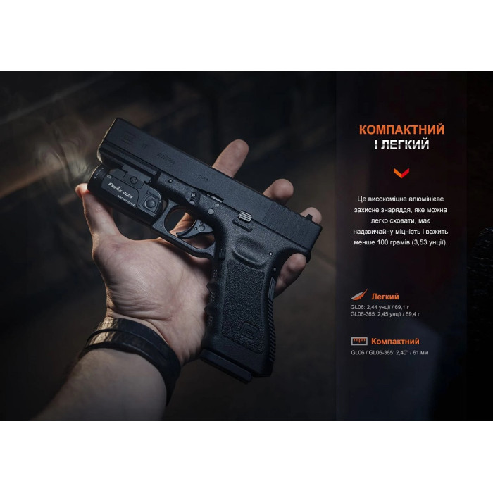 Фонарь для пистолета Fenix GL06-365 (GL06-365)
