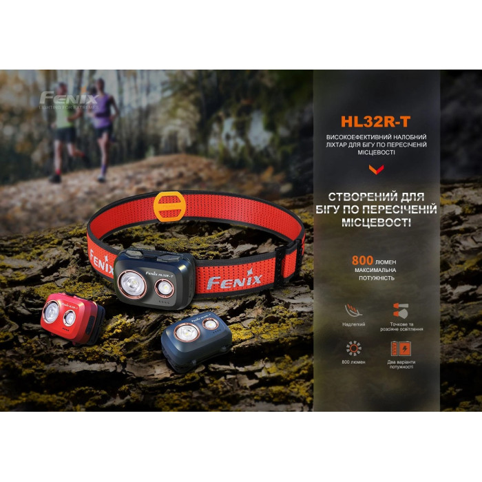 Налобный фонарь Fenix HL32R-T black (HL32R-TBK)