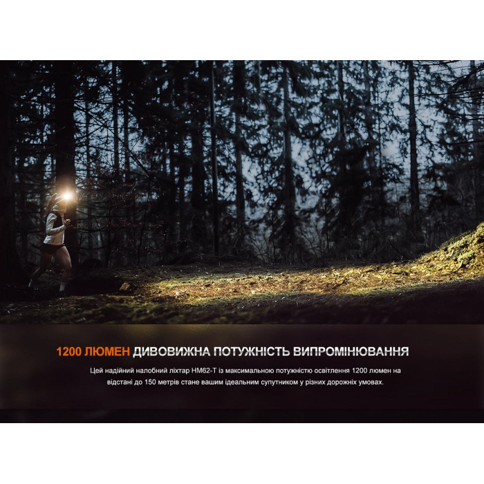 Налобный фонарь Fenix HM62-T V2.0 Black (HM62TV2.0Bla)