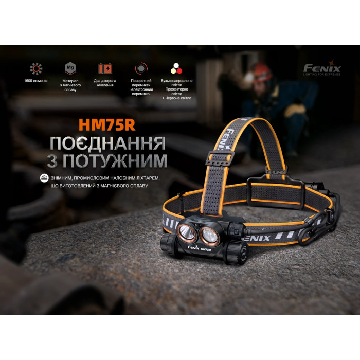 Налобный фонарь Fenix HM75R (HM75R)