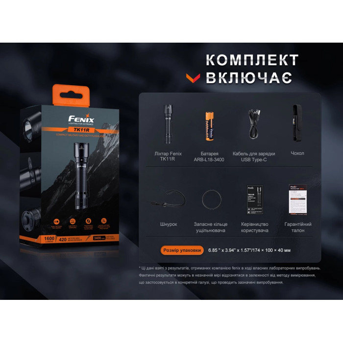 Ліхтар ручний Fenix TK11R (TK11R)