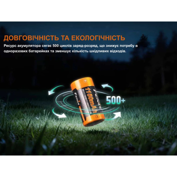 Аккумулятор 16340 Fenix (1150 mAh) (ARB-L16-1150P)