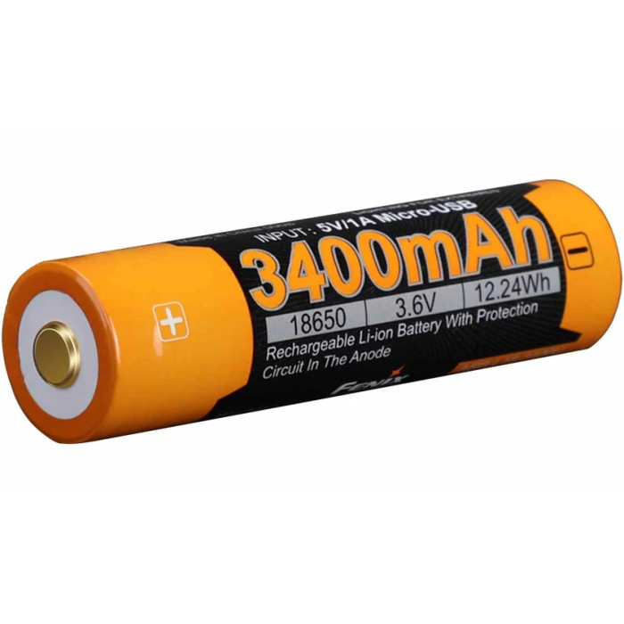 Акумулятор 18650 Fenix 3400 mAh Type-C V3.0 (ARB-L18-3400U-V30)