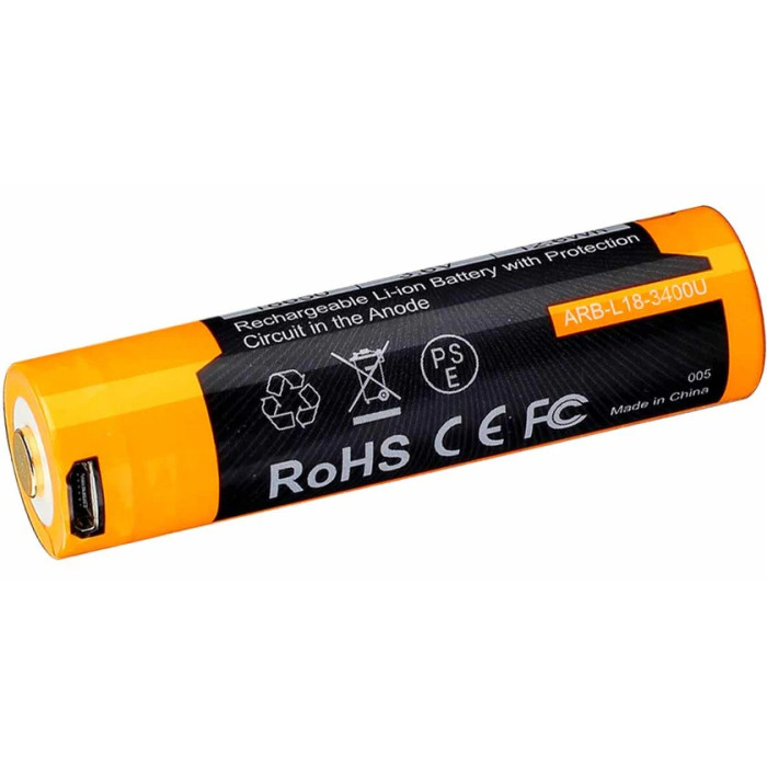 Акумулятор 18650 Fenix 3400 mAh Type-C V3.0 (ARB-L18-3400U-V30)