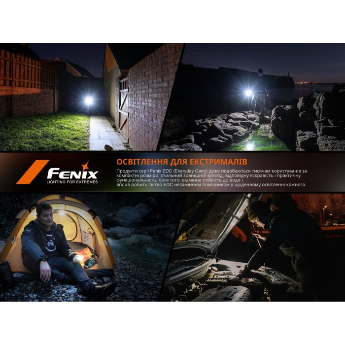 Фонарь наключный Fenix E06R Gray (E06RGray)