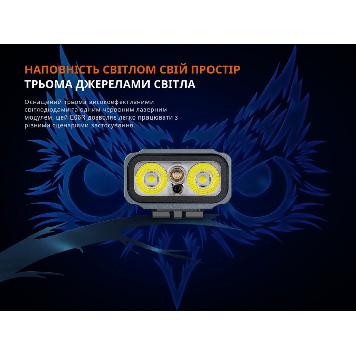 Фонарь наключный Fenix E06R Gray (E06RGray)