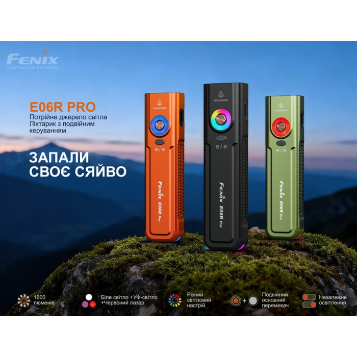 Ліхтар Fenix E06R PRO, Black (E06RPROB)