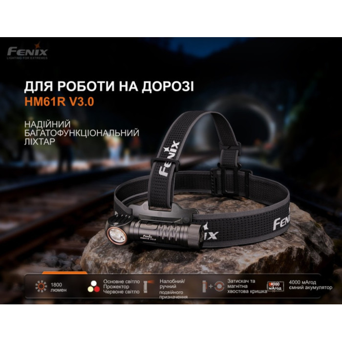 Мультиліхтар Fenix HM61R V3.0 (HM61RV30)