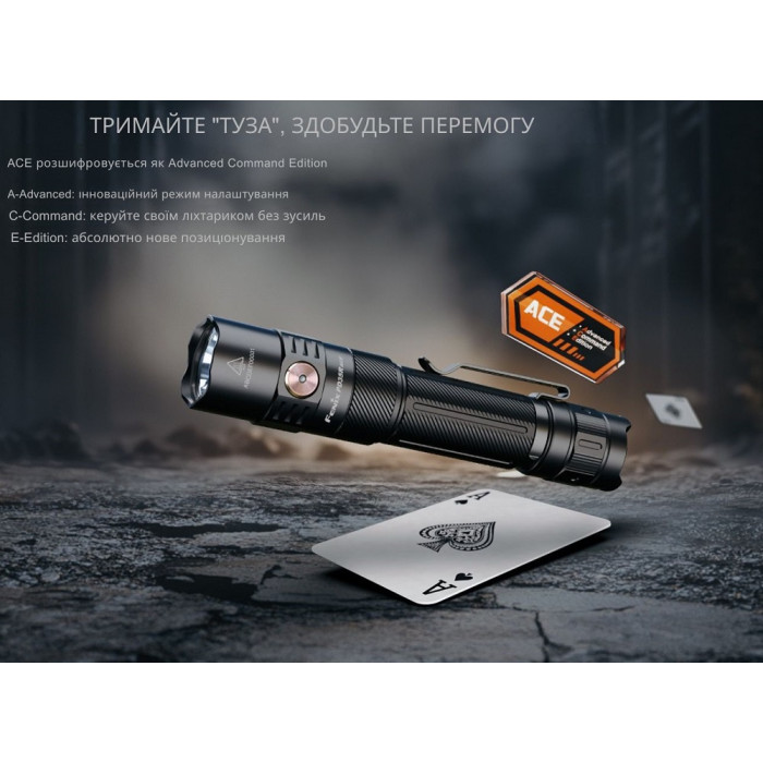 Ліхтар ручний Fenix PD35R ACE + Ліхтар наключний CL01 Orange, Limited Edition (PD35RACE-CL01O)