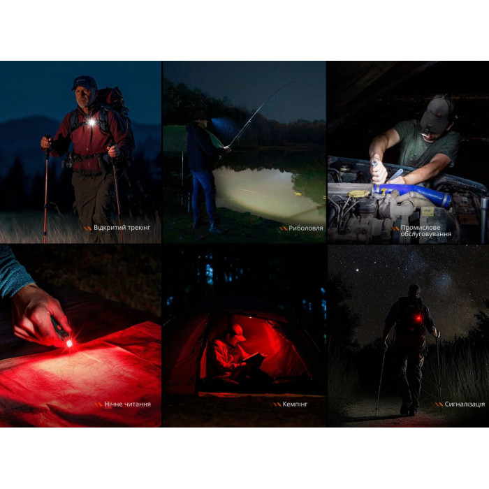 Фонарь ручной Fenix SW05R-RED LED Black (SW05R-RL)