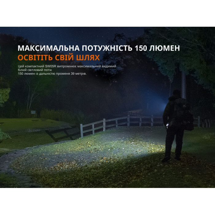 Фонарь ручной Fenix SW05R-UV LED Black (SW05R-UVL)