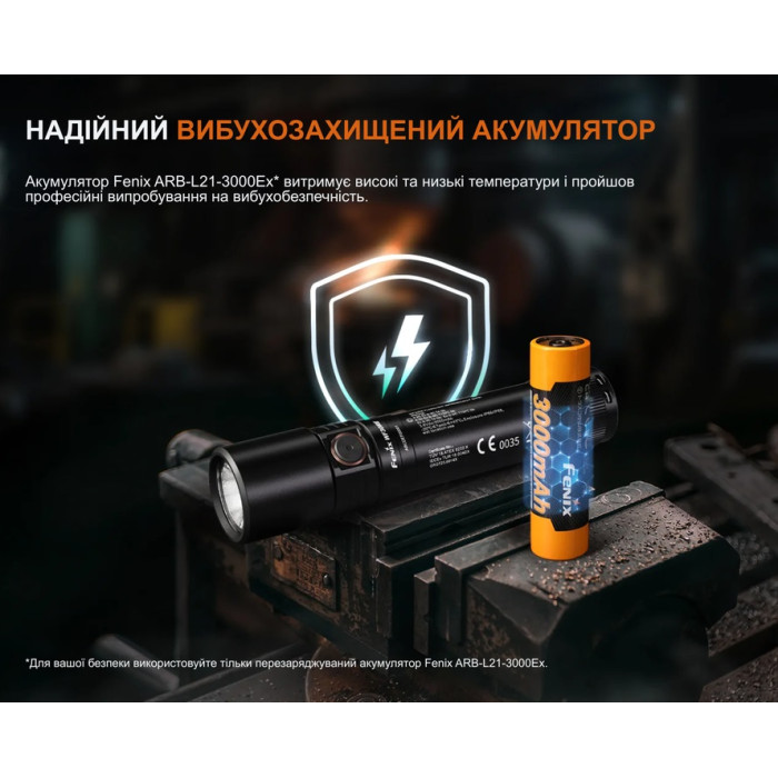 Ліхтар ручний вибухозахищений Fenix WF30RE Spark (Spark)