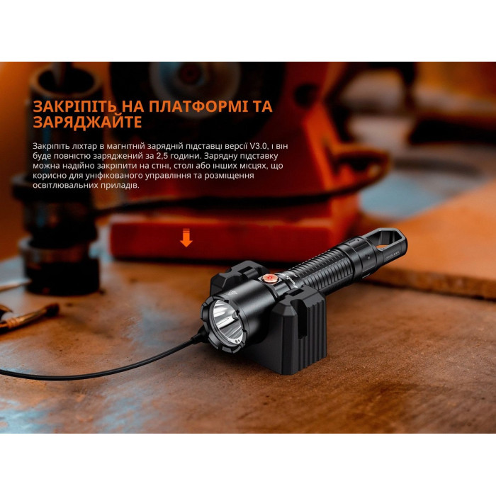 Ліхтар ручний з магнітною зарядкою Fenix WF25RM (WF25RM)