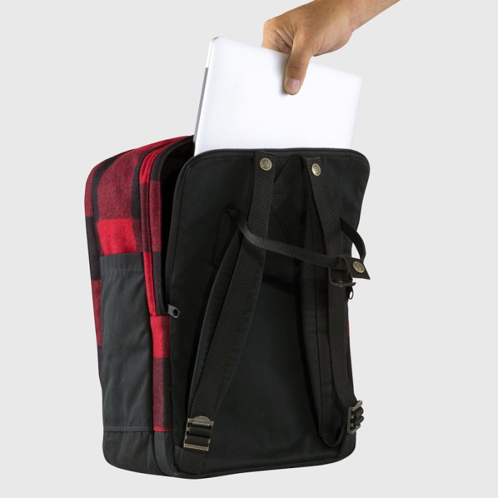 Рюкзак Fjallraven Kanken Re-Wool Laptop 15" Red/Black (23328.320-550)