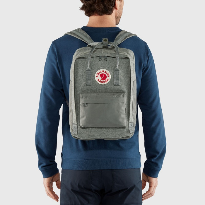 Рюкзак Fjallraven Kanken Re-Wool Laptop 15" Red/Black (23328.320-550)