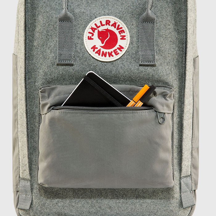 Рюкзак Fjallraven Kanken Re-Wool Laptop 15" Red/Black (23328.320-550)