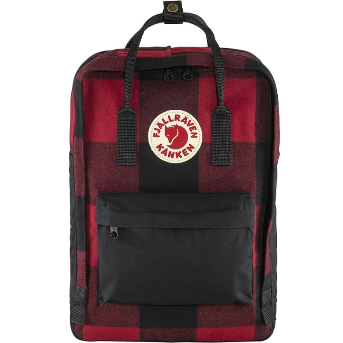 Рюкзак Fjallraven Kanken Re-Wool Laptop 15" Red/Black (23328.320-550)