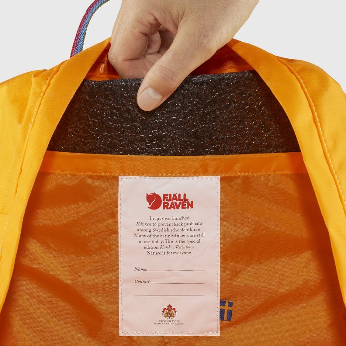 Рюкзак Fjallraven Kanken Rainbow Burnt Orange/Rainbow Pattern (23620.212-907)