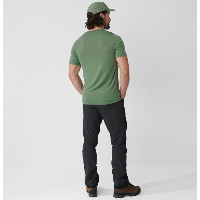 Футболка чоловіча Fjallraven Abisko Wool Classic SS Light Olive (84117.622)