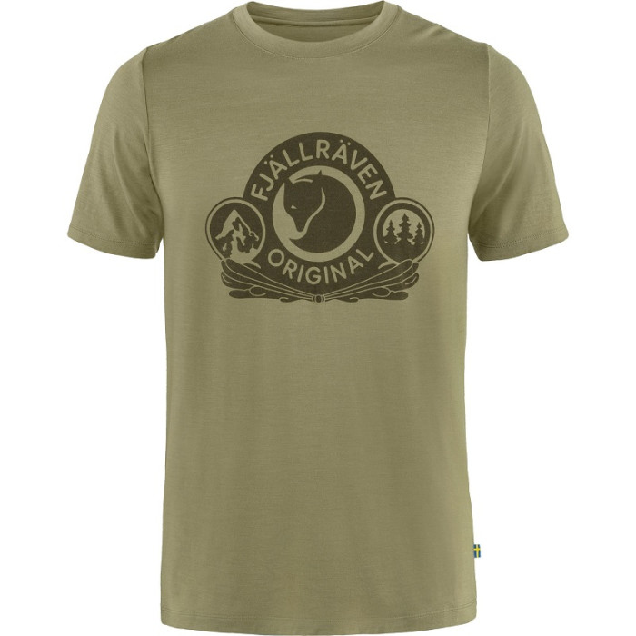 Футболка чоловіча Fjallraven Abisko Wool Classic SS Light Olive (84117.622)