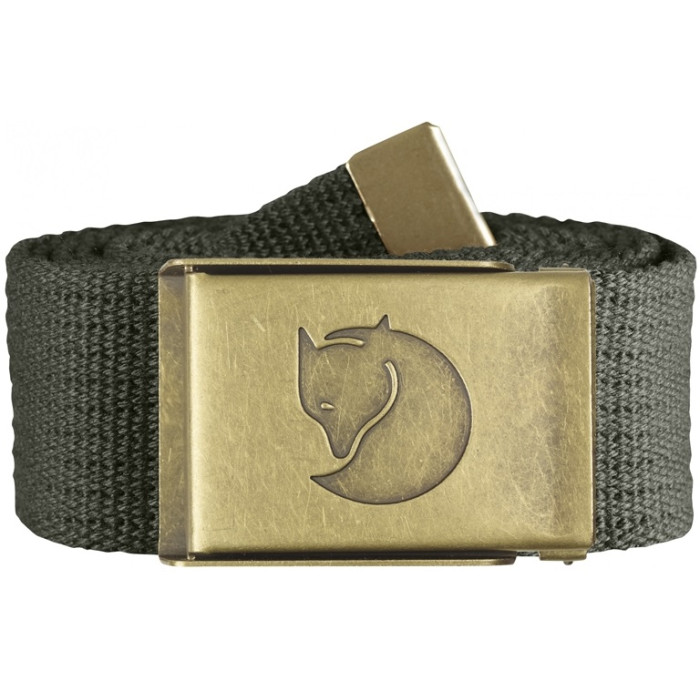 Ремень Fjallraven Canvas Brass Belt 4 cm Mountain Grey (77297.032)